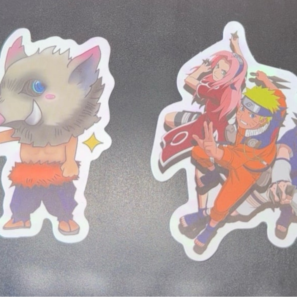 (4) Decal Stickers 1. HXH 2. Dragon ball Z 3. Demon slayer 4. Naruto anime Tv - Picture 3 of 4
